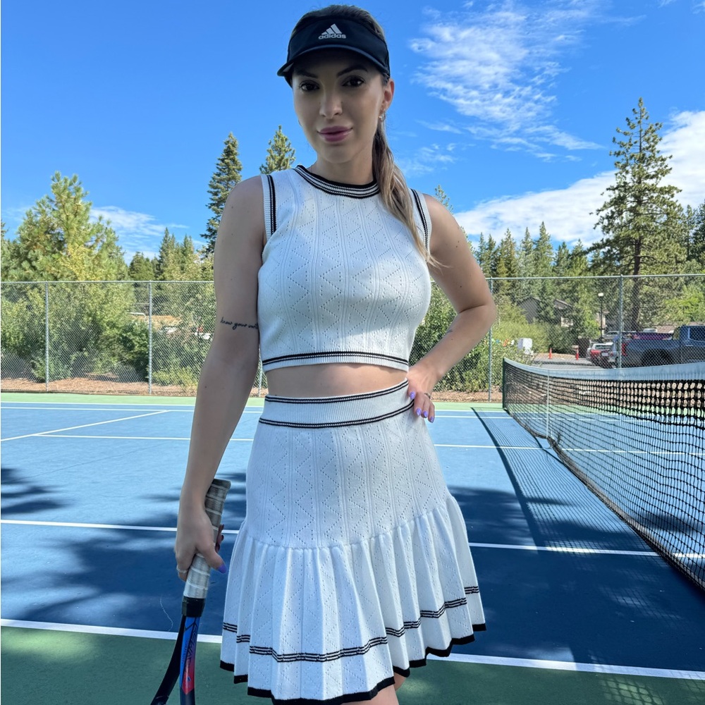 Women's White Tennis Skirt